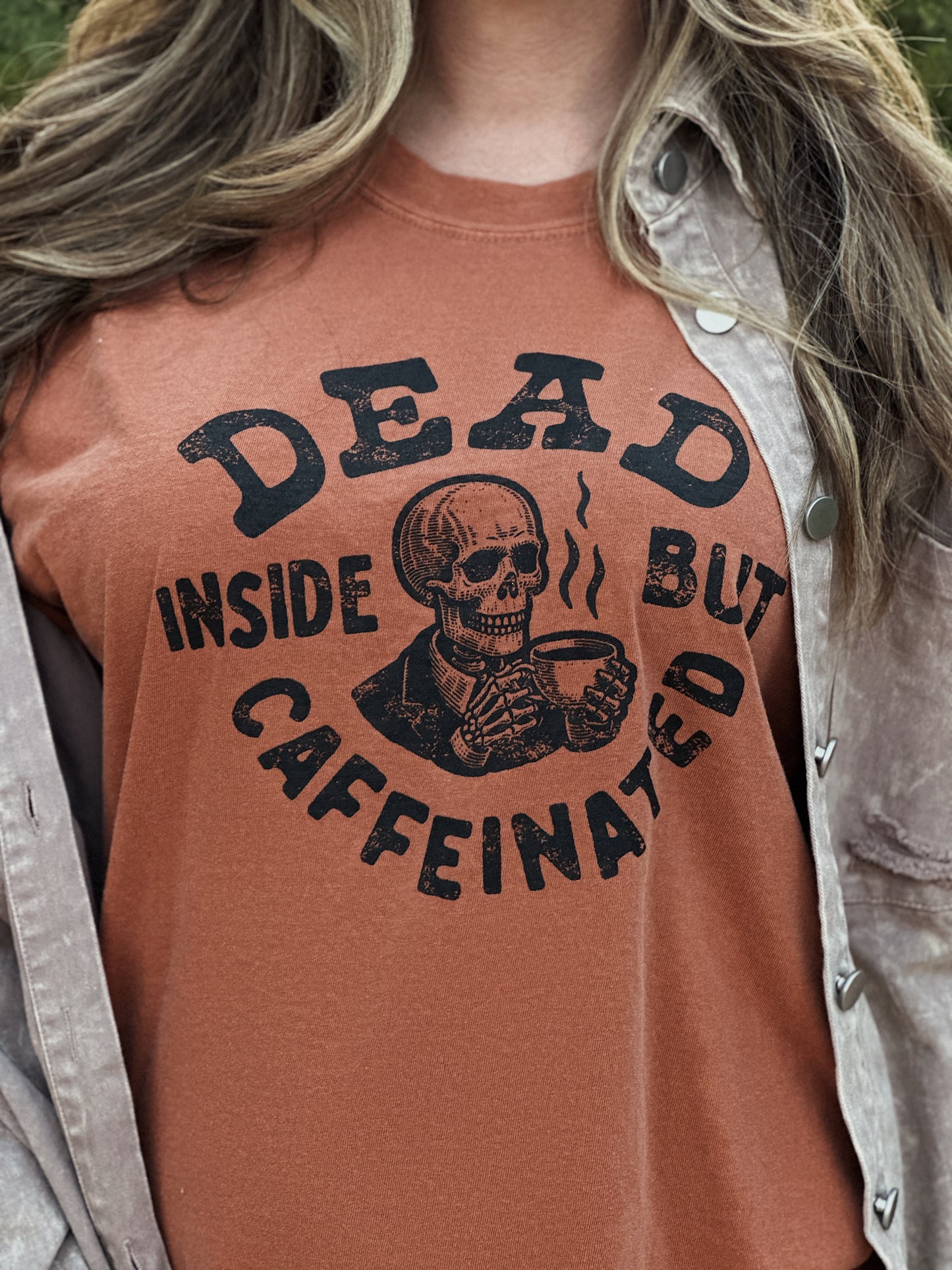 Dead Inside But Caffeinated Tee