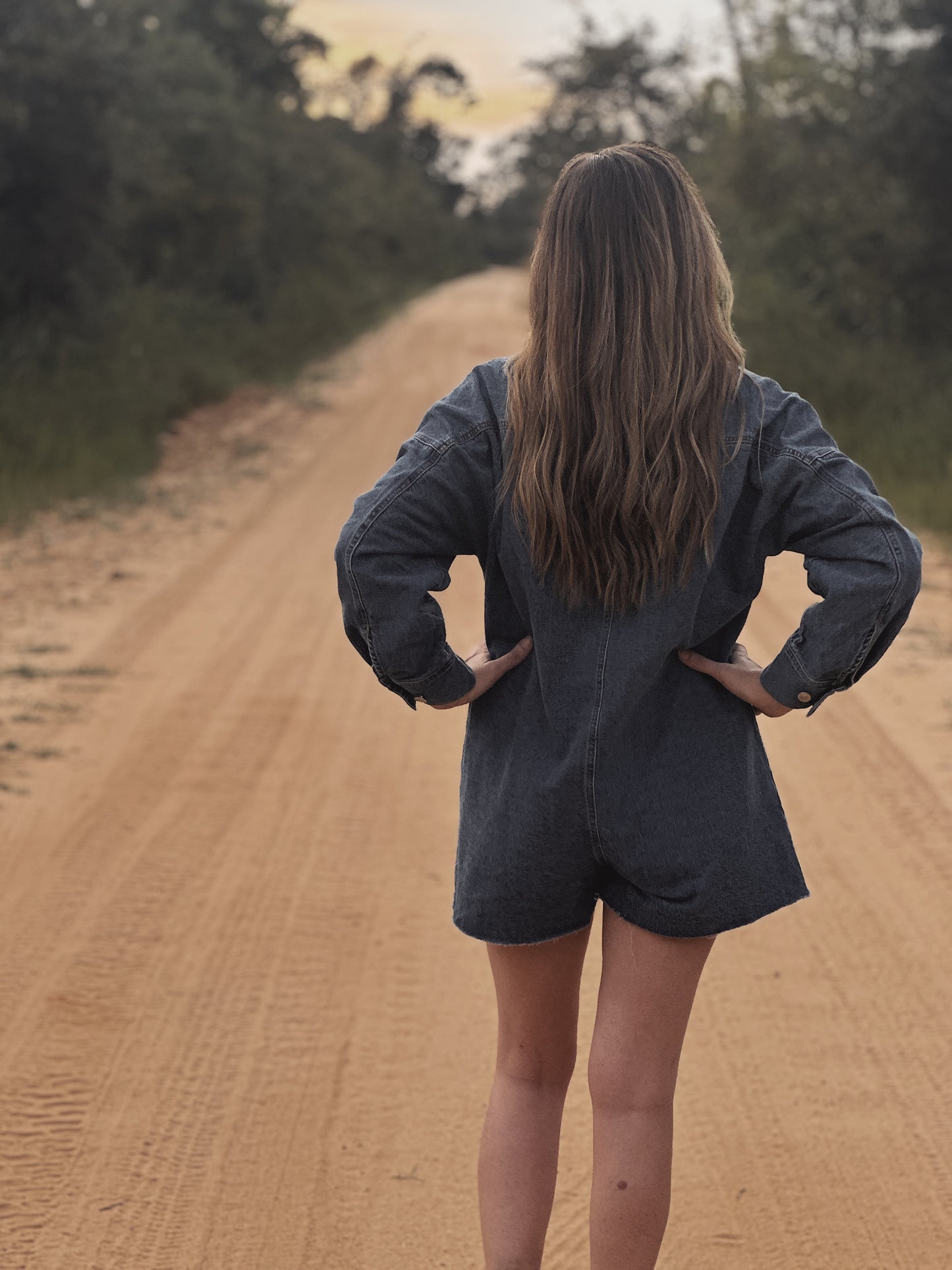 Denim Romper